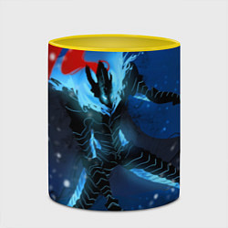 Кружка 3D Поднятие уровня Аниме, цвет: 3D-белый + желтый — фото 2