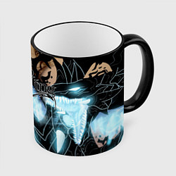 Кружка 3D Solo leveling, цвет: 3D-черный кант