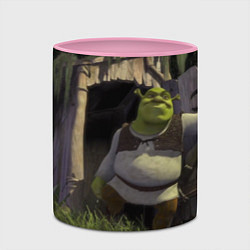 Кружка 3D Shrek: Somebody Once Told Me, цвет: 3D-белый + розовый — фото 2