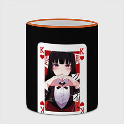 Кружка 3D Jabami Yumeko Безумный Азарт, цвет: 3D-оранжевый кант — фото 2