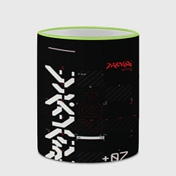 Кружка 3D CuberPunk 2077, цвет: 3D-светло-зеленый кант — фото 2