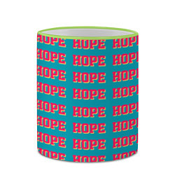 Кружка 3D BTS HOPE, цвет: 3D-светло-зеленый кант — фото 2