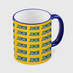 Кружка 3D BTS Jimin, цвет: 3D-синий кант