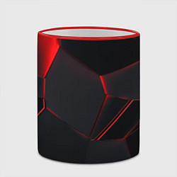 Кружка 3D Красные плиты 3D, цвет: 3D-красный кант — фото 2