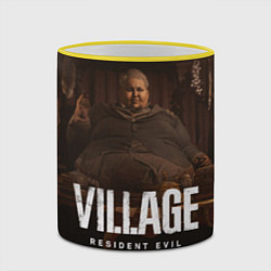 Кружка 3D RESIDENT EVIL VILLAGE, цвет: 3D-желтый кант — фото 2