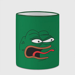 Кружка 3D Pepe skin, цвет: 3D-зеленый кант — фото 2