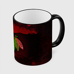 Кружка 3D CHICAGO NHL, цвет: 3D-черный кант