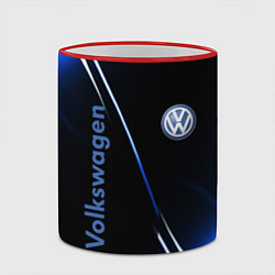 Кружка 3D VOLKSWAGEN, цвет: 3D-красный кант — фото 2