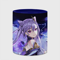 Кружка 3D КЭ ЦИН - Genshin Impact, цвет: 3D-белый + синий — фото 2