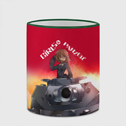 Кружка 3D Girls und Panzer Девушки и танки z, цвет: 3D-зеленый кант — фото 2