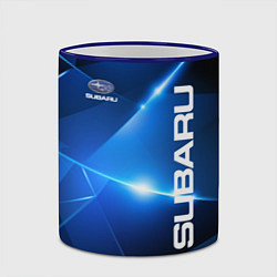 Кружка 3D Subaru, цвет: 3D-синий кант — фото 2