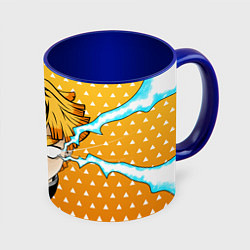 Кружка 3D ПУТЬ ЗЕНИЦУ КЛИНОК, цвет: 3D-белый + синий