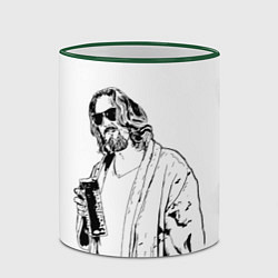 Кружка 3D Большой Лебовски Big Lebowski, цвет: 3D-зеленый кант — фото 2