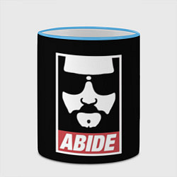 Кружка 3D ABIDE Большой Лебовский, цвет: 3D-небесно-голубой кант — фото 2