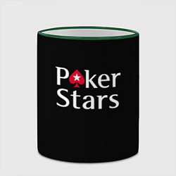 Кружка 3D Poker Stars, цвет: 3D-зеленый кант — фото 2