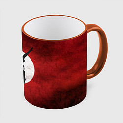 Кружка 3D Шоё Хината прыжок Haikyu!!, цвет: 3D-оранжевый кант