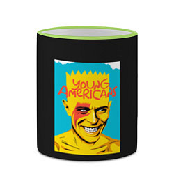 Кружка 3D Bart x Bowie, цвет: 3D-светло-зеленый кант — фото 2