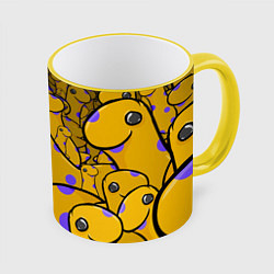 Кружка 3D Nessy, цвет: 3D-желтый кант