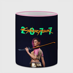 Кружка 3D CYBERPUNK 2077 КИБЕРПАНК Z, цвет: 3D-розовый кант — фото 2