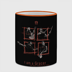 Кружка 3D I am a Gracer, цвет: 3D-оранжевый кант — фото 2