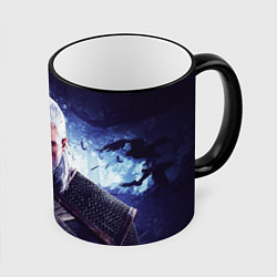 Кружка 3D THE WITCHER GERALT OF RIVIA, цвет: 3D-черный кант