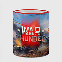 Кружка 3D WAR THUNDER ВАР ТАНДЕР, цвет: 3D-красный кант — фото 2
