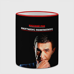 Кружка 3D РУССКИЙ РОК Nautilus Pompilius, цвет: 3D-красный кант — фото 2