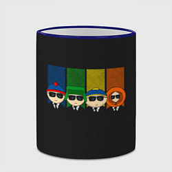 Кружка 3D South park FBI, цвет: 3D-синий кант — фото 2