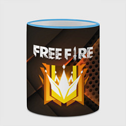 Кружка 3D FREE FIRE GRAND MASTER, цвет: 3D-небесно-голубой кант — фото 2