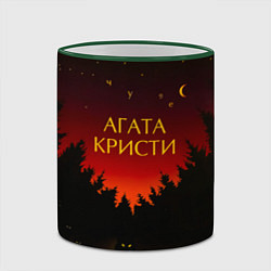 Кружка 3D Агата Кристи чудеса, цвет: 3D-зеленый кант — фото 2