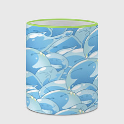 Кружка 3D О МОЕМ ПЕРЕРОЖДЕНИЕ В СЛИЗЬ, цвет: 3D-светло-зеленый кант — фото 2