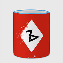 Кружка 3D Алиса Ъ «Твёрдый знак», цвет: 3D-небесно-голубой кант — фото 2