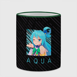 Кружка 3D Аква Aqua Коносуба KonoSuba, цвет: 3D-зеленый кант — фото 2