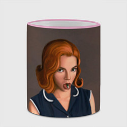 Кружка 3D Элизабет, цвет: 3D-розовый кант — фото 2