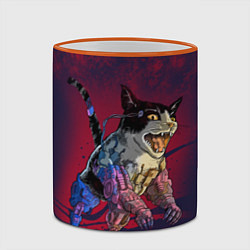 Кружка 3D CYBERCAT КИБЕРКОТ Z, цвет: 3D-оранжевый кант — фото 2