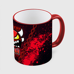 Кружка 3D Geometry Dash: Red Evil, цвет: 3D-красный кант