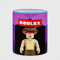 Кружка 3D ROBLOX РОБЛОКС Z, цвет: 3D-небесно-голубой кант — фото 2