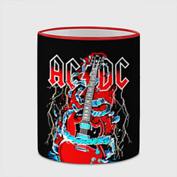 Кружка 3D ACDC гитара, цвет: 3D-красный кант — фото 2