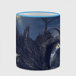 Кружка 3D Elden Ring Дракон, цвет: 3D-небесно-голубой кант — фото 2