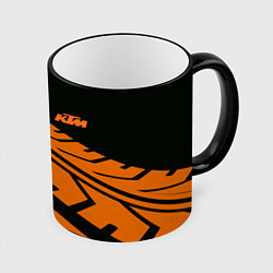 Кружка 3D ORANGE KTM КТМ Z, цвет: 3D-черный кант