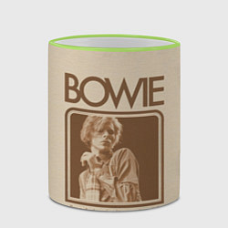 Кружка 3D Im Only Dancing - David Bowie, цвет: 3D-светло-зеленый кант — фото 2