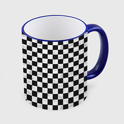 Кружка 3D Шахматист, цвет: 3D-синий кант