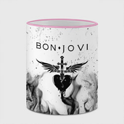 Кружка 3D BON JOVI HEART СЕРДЦЕ, цвет: 3D-розовый кант — фото 2