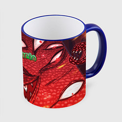 Кружка 3D Terraria Wall of Flesh, цвет: 3D-синий кант