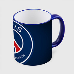 Кружка 3D Paris Saint-Germain PSG, цвет: 3D-синий кант