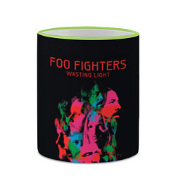Кружка 3D Wasting Light - Foo Fighters, цвет: 3D-светло-зеленый кант — фото 2