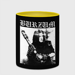 Кружка 3D BURZUM Бурзум, цвет: 3D-белый + желтый — фото 2
