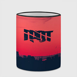 Кружка 3D ГРОТ ЛОГО НА ФОНЕ ЗАКАТА, цвет: 3D-черный кант — фото 2