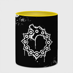 Кружка 3D 7 СМЕРТНЫХ ГРЕХОВ МЕЛОДИАС СИМВОЛ ДРАКОН, цвет: 3D-белый + желтый — фото 2