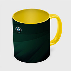 Кружка 3D GREEN BMW, цвет: 3D-белый + желтый